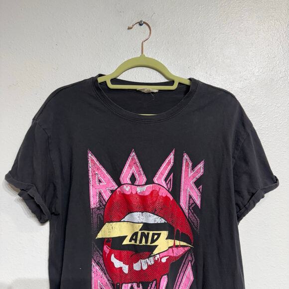 Refined Canvas Black Rock And Roll Tee Sz S - Picture 3 of 11